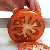 slicing a tomato
