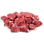 diced goat meat